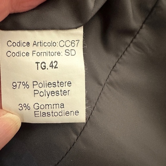 Esisto Conbipel Italy Gray All Season Lined Coat 42 - Picture 9 of 10
